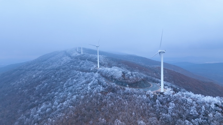 黑龍江饒河：大頂子山銀裝素裹 雪景如畫