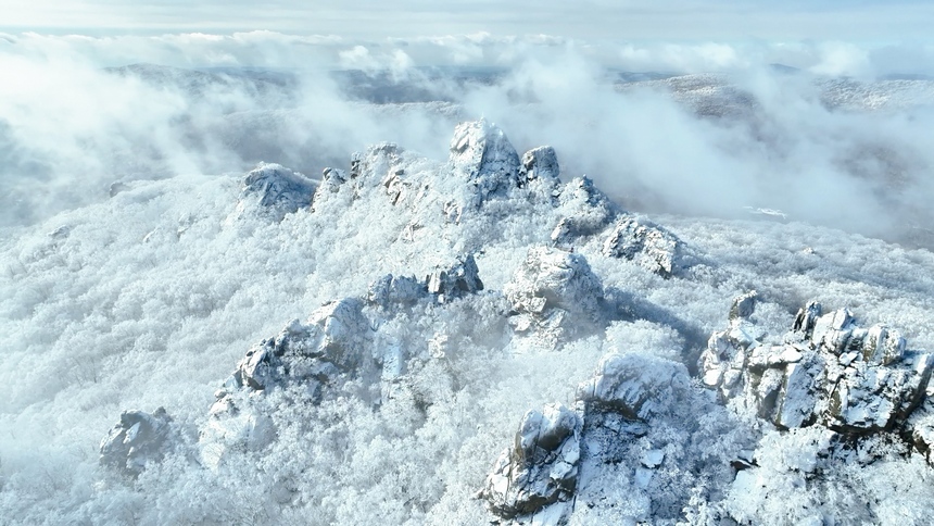 黑龍江集賢：雪后山川景色新