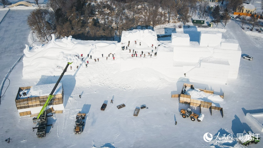 哈爾濱打造夢幻“雪世界”